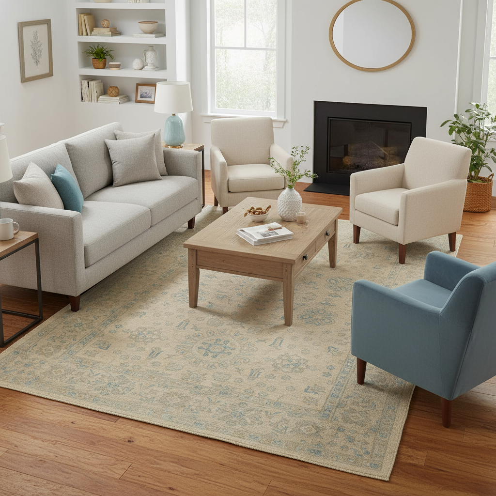 5.11 x 9.2 ft Hand Knotted Chobi Rug