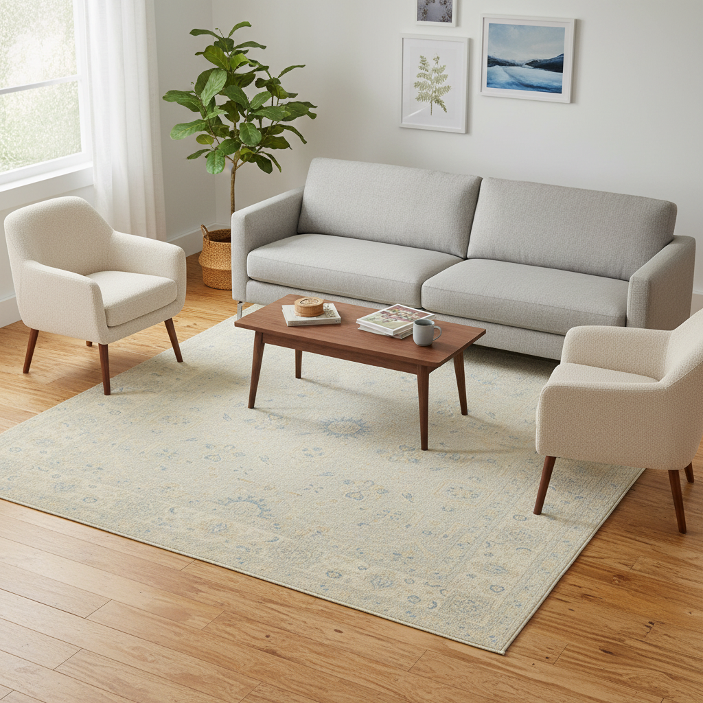 6 x 8.11 ft Hand Knotted Chobi Rug