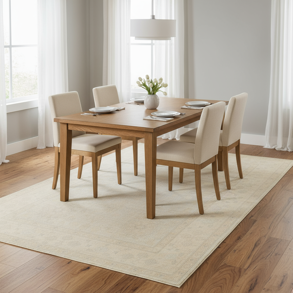 6 x 8.10 ft Hand Knotted Oushak Rug