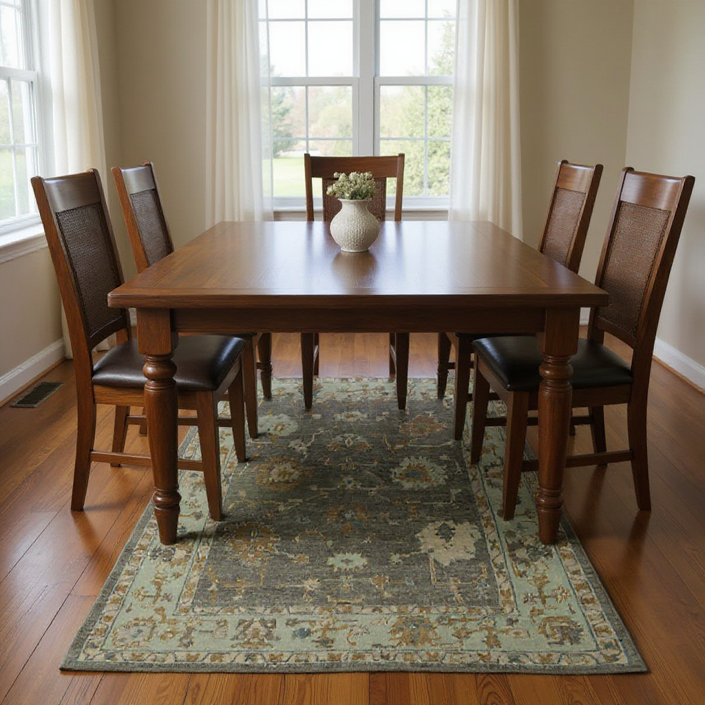 6 x 8.5 ft Hand Knotted Oushak Rug