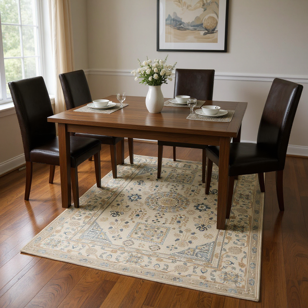 6 x 9 ft Hand Knotted Oushak Rug