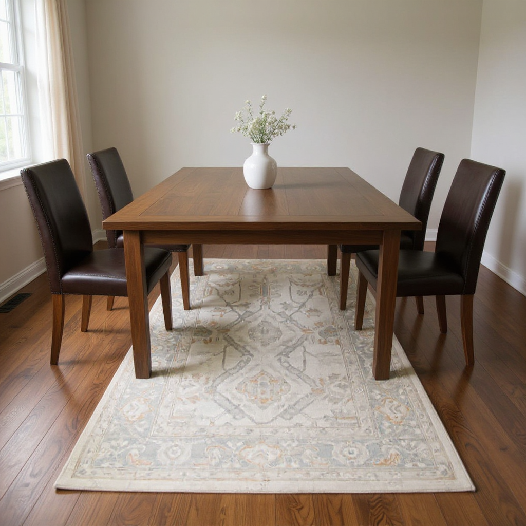 6.2 x 9 ft Hand Knotted Oushak Rug