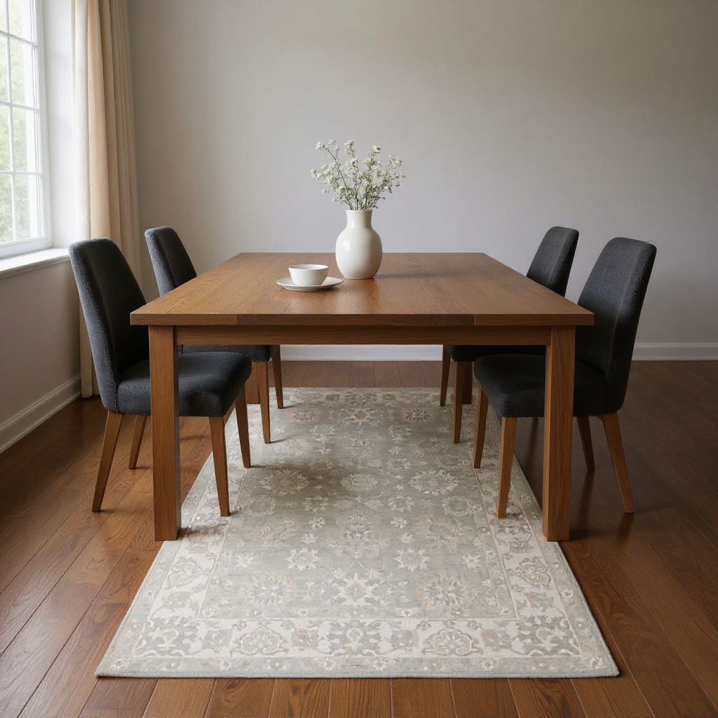 6 x 8.8 ft Hand Knotted Oushak Rug