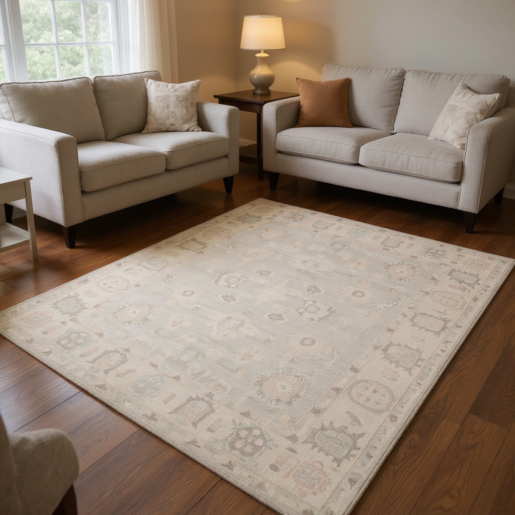 5.11 x 8.8 ft Hand Knotted Khotan Rug