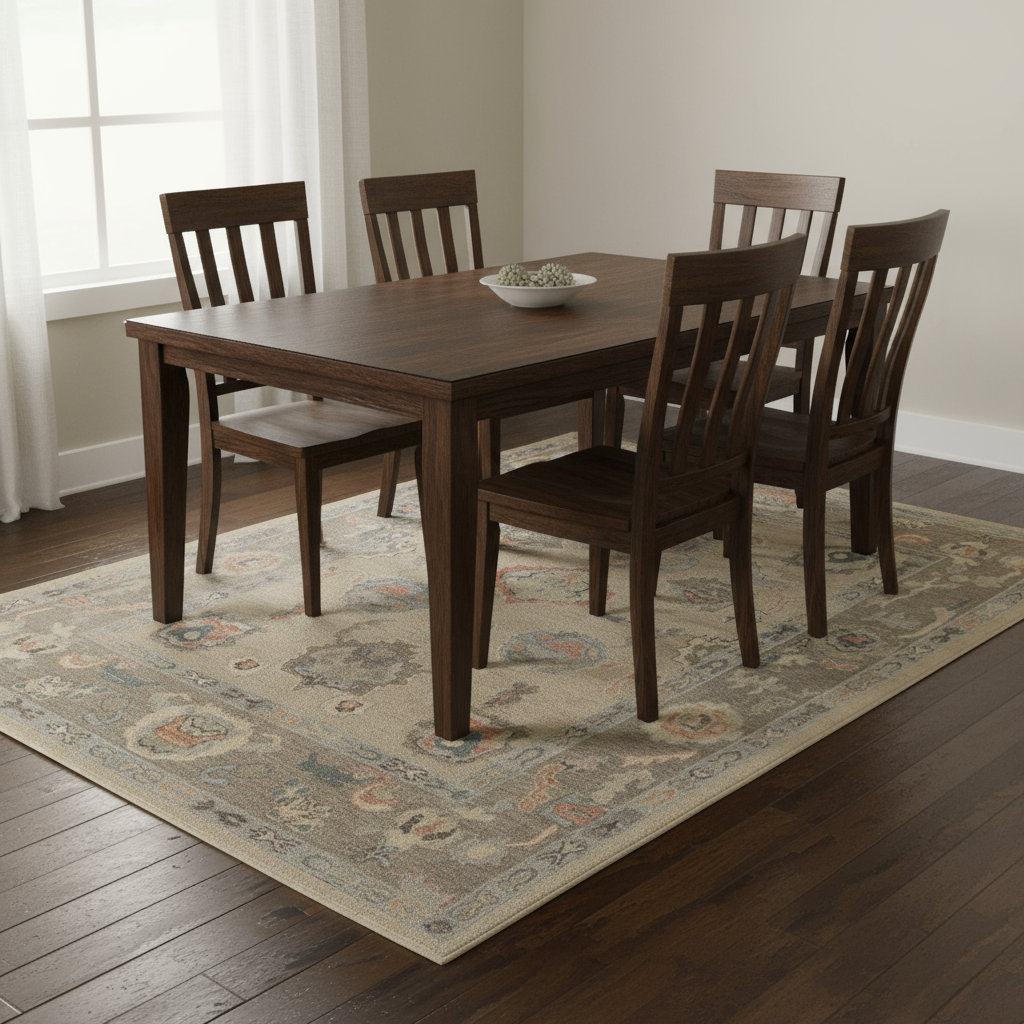 6.4 x 9.5 ft Hand Knotted Oushak Rug