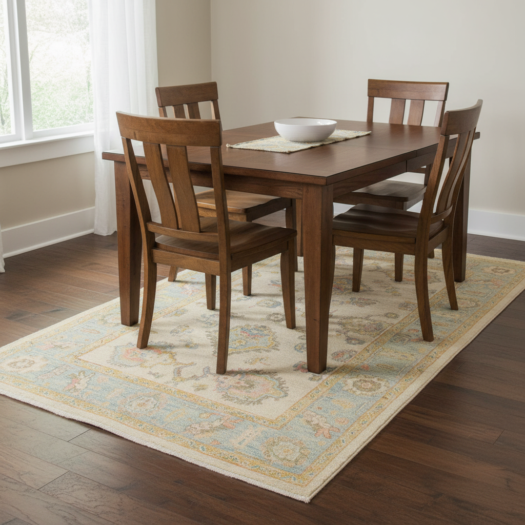 6.8 x 10.5 ft Hand Knotted Oushak Rug