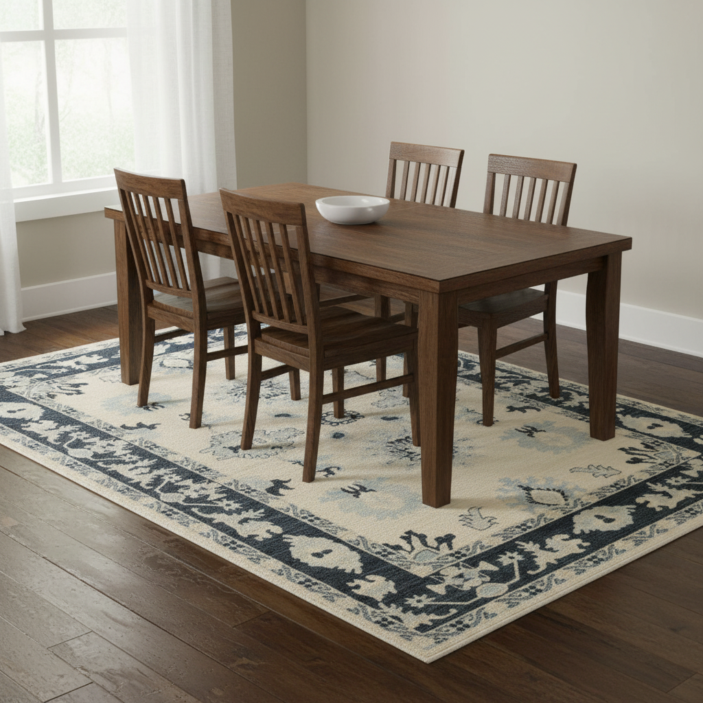 6.2 x 9.1 ft Hand Knotted Oushak Rug