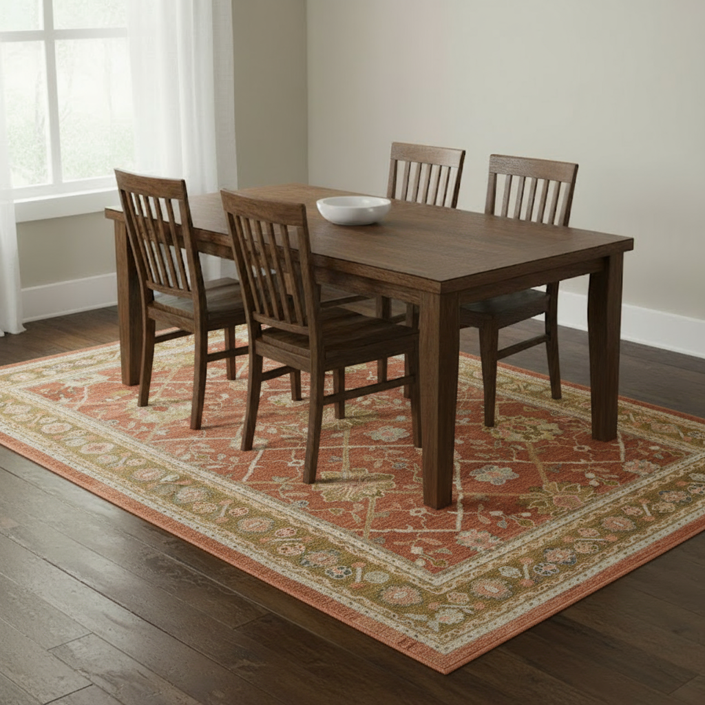 6.5 x 9.4 ft Hand Knotted Oushak Rug