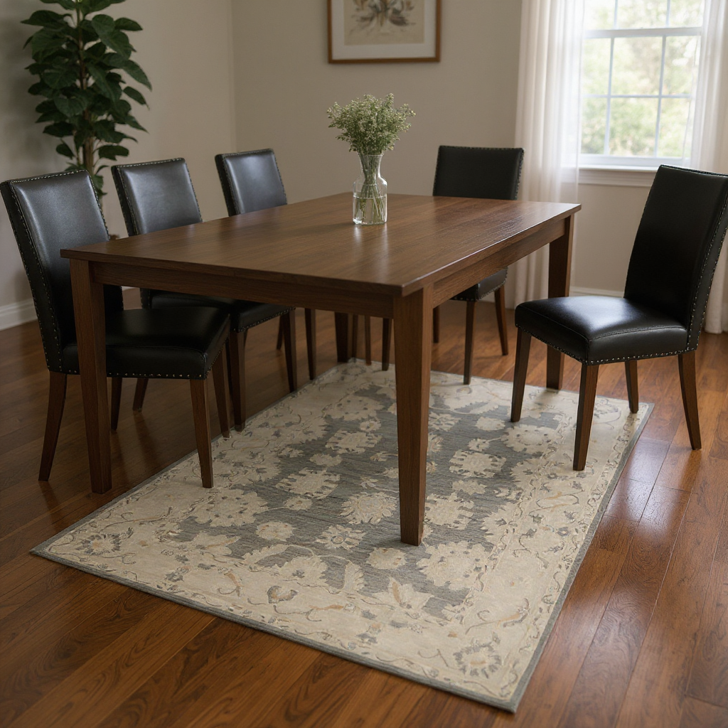 6.2 x 9.2 ft Hand Knotted Oushak Rug