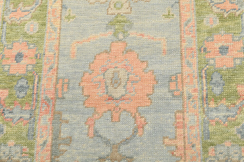 2.11 x 5.7 ft Hand Knotted Oushak Rug