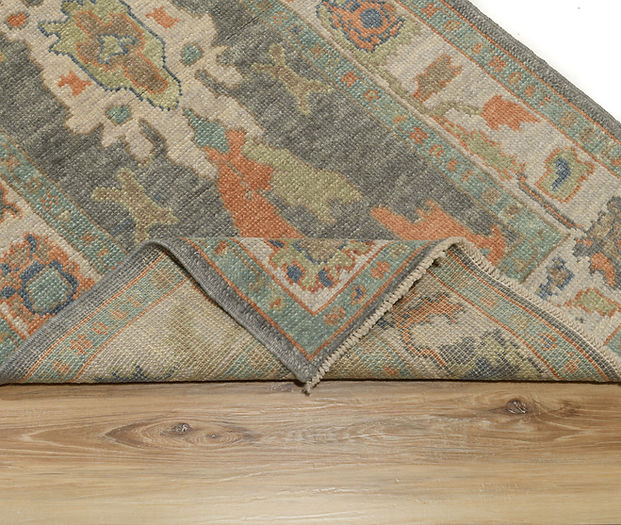3 x 5 ft Hand Knotted Oushak Rug