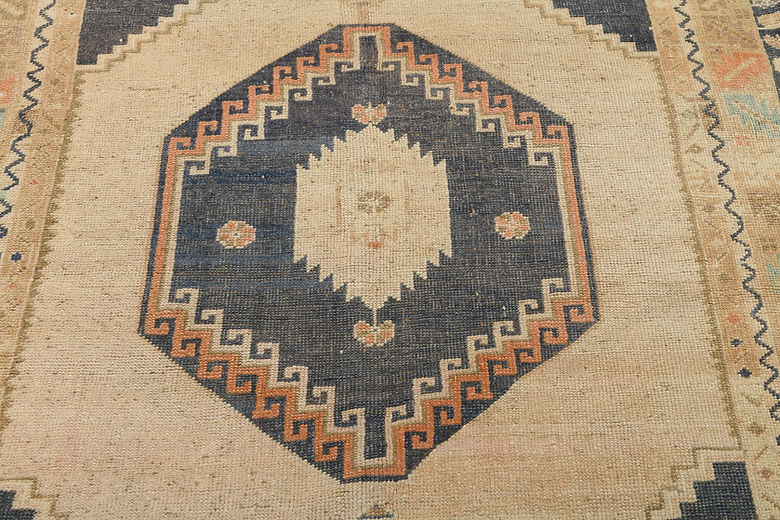 4.4 x 8.2 ft Hand Knotted Vintage Oushak Rug