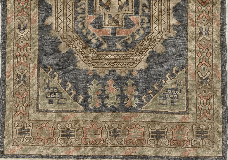 4 x 6 ft Hand Knotted Oushak Rug