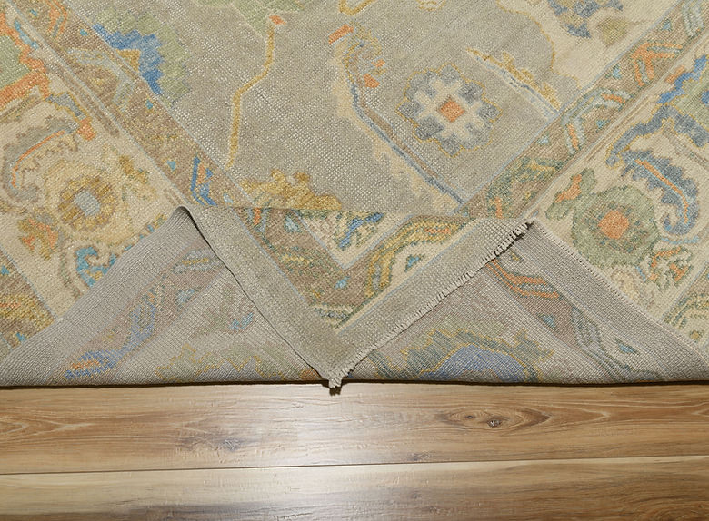 8.10 x 11 ft Hand Knotted Oushak Rug