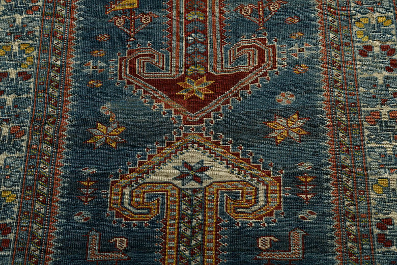 3.1 x 9.8 ft Hand Knotted Vintage Shiraz Runner