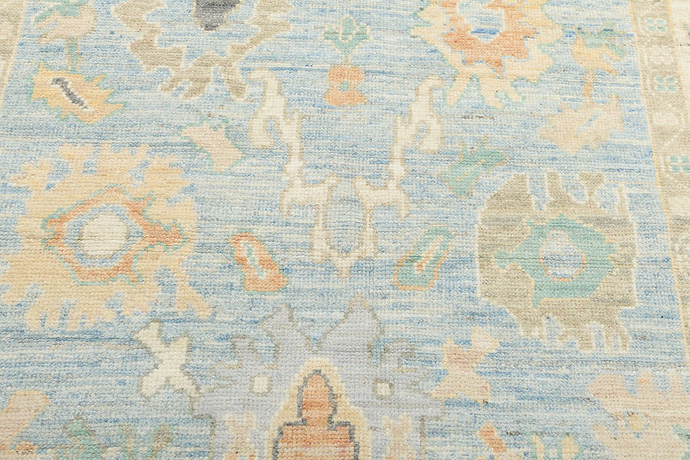 5.6 x 7.1 ft Hand Knotted Oushak Rug