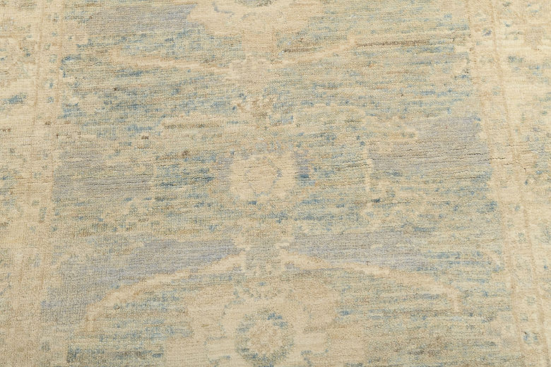 3 x 4.3 ft Hand Knotted Oushak Rug