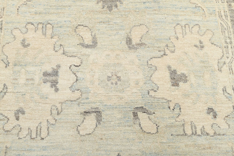 3.11 x 6.4 ft Hand Knotted Oushak Rug