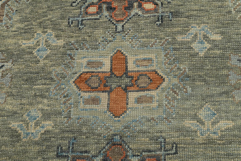 8.4 x 10.8 ft Hand Knotted Oushak Rug
