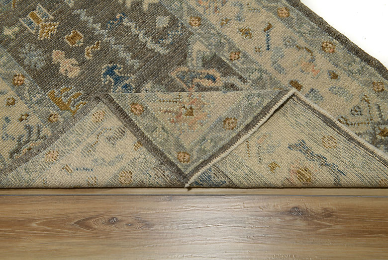 2.11 x 7.11 ft Hand Knotted Oushak Runner