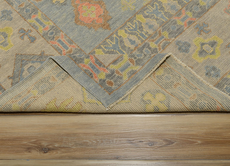 8 x 10.2 ft Hand Knotted Oushak Rug