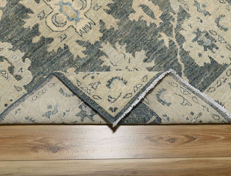3.4 x 5 ft Hand Knotted Oushak Rug