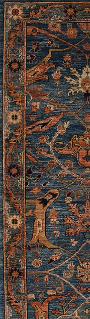 2.8 x 8.4 ft Hand Knotted Serapi Rug
