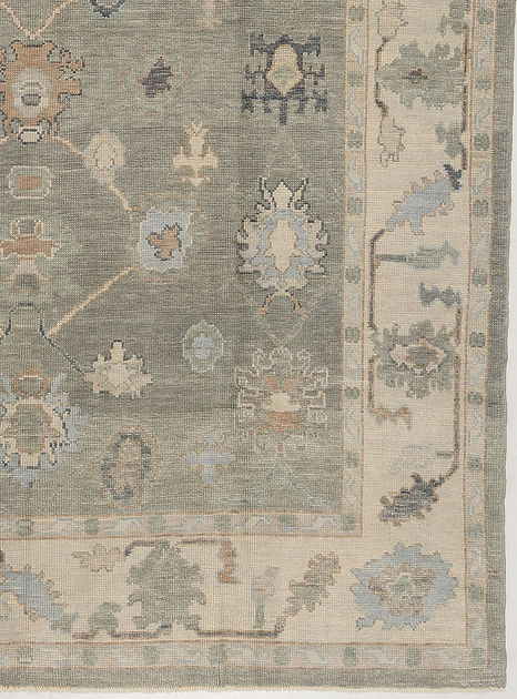 8.1 x 10.2 ft Hand Knotted Oushak Rug