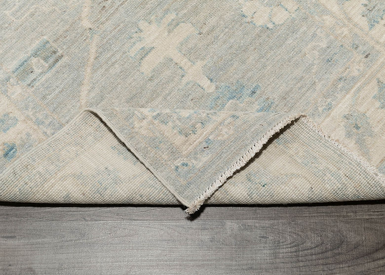 2.9 x 9.6 ft Hand Knotted Oushak Runner