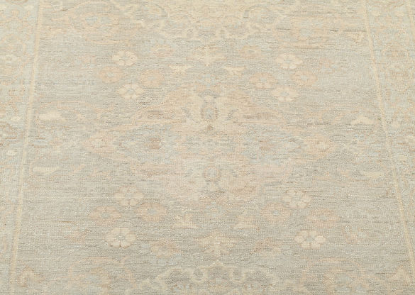 2.7 x 9.5 ft Hand Knotted Oushak Runner