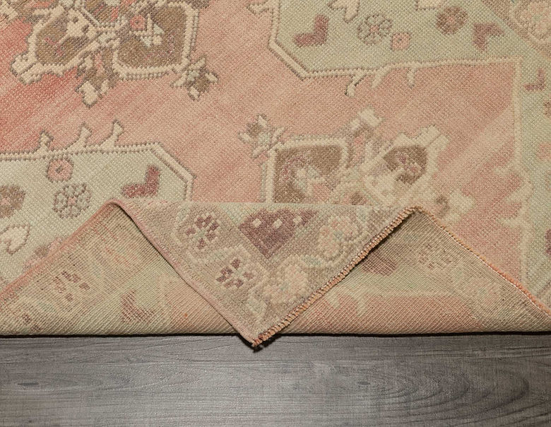 3.1 x 8.4 ft Hand Knotted Turkish Oushak Runner