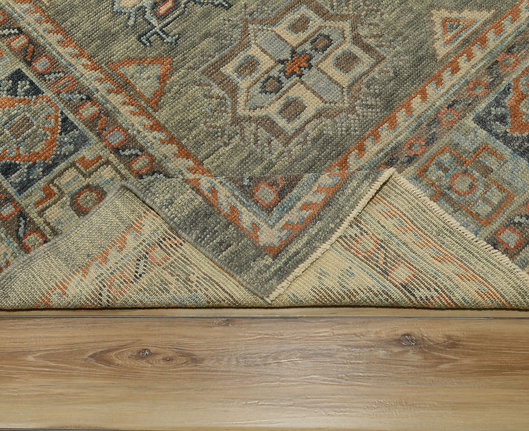 8.4 x 10.8 ft Hand Knotted Oushak Rug