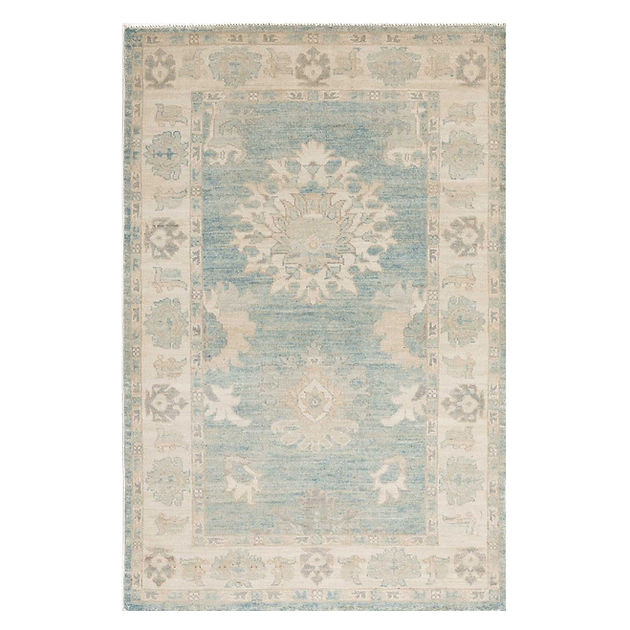 3.2 x 5 ft Hand Knotted Oushak Rug