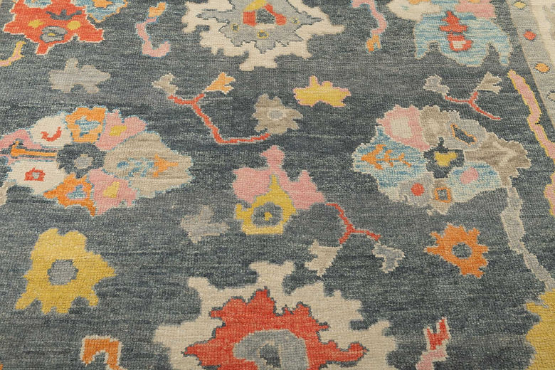 8.1 x 10.1 ft Hand Knotted Oushak Rug