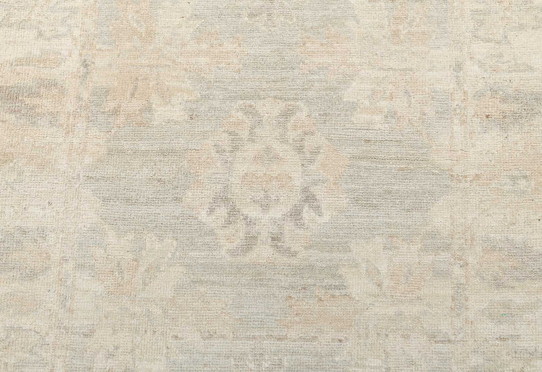 2.9 x 9.2 ft Hand Knotted Oushak Runner
