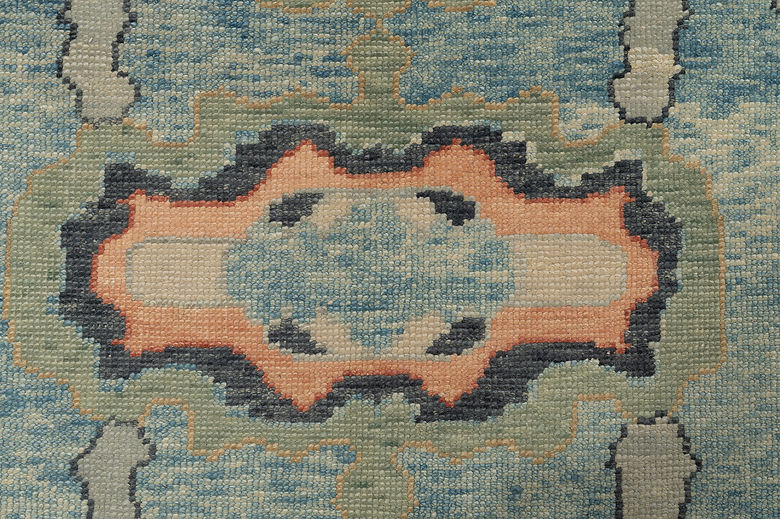 8 x 10 ft Hand Knotted Oushak Rug