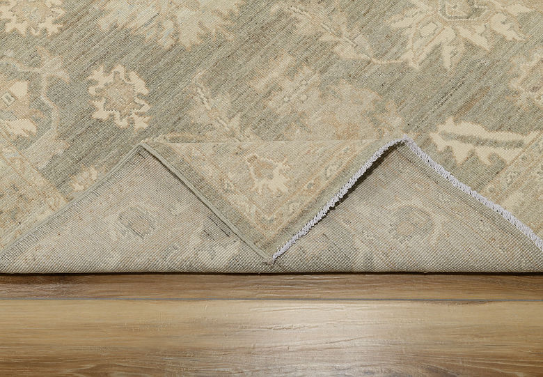 3.11 x 5.8 ft Hand Knotted Oushak Rug