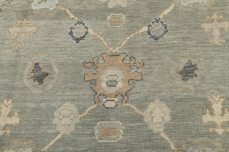8.1 x 10.2 ft Hand Knotted Oushak Rug