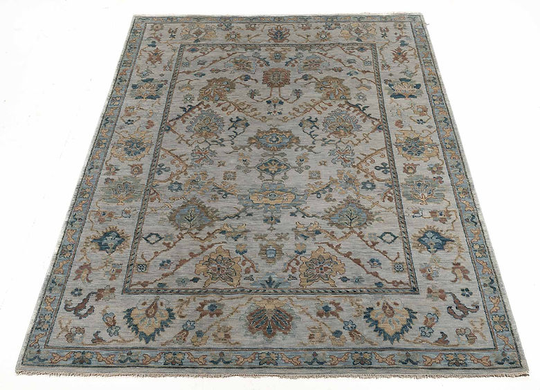 8.11 x 12.2 ft Hand Knotted Oushak Rug