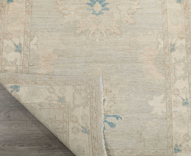 3.1 x 4.4 ft Hand Knotted Oushak Rug