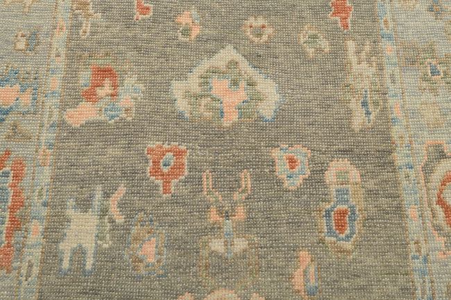 4 x 7 ft Hand Knotted Oushak Rug