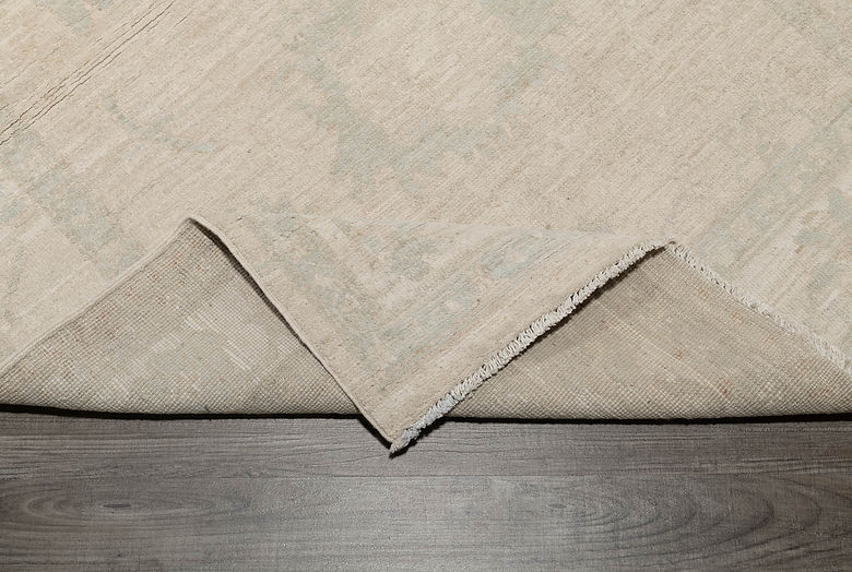 3.8 x 6 ft Hand Knotted Oushak Rug