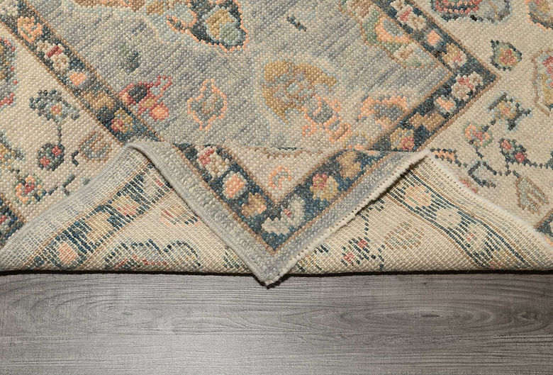 3.4 x 5.3 ft Hand Knotted Oushak Rug