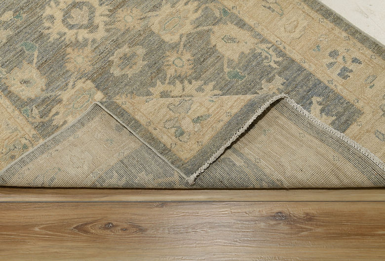3.3 x 5 ft Hand Knotted Oushak Rug
