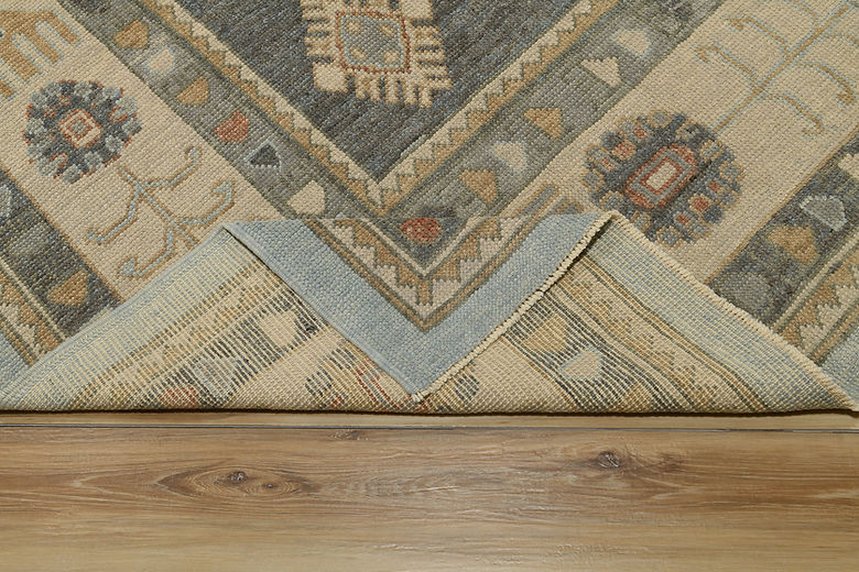8.10 x 12.7 ft Hand Knotted Oushak Rug