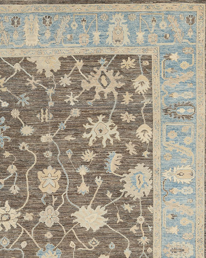 8.2 x 9.7 ft Hand Knotted Oushak Rug