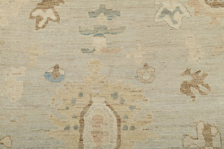8 x 10.7 ft Hand Knotted Oushak Rug