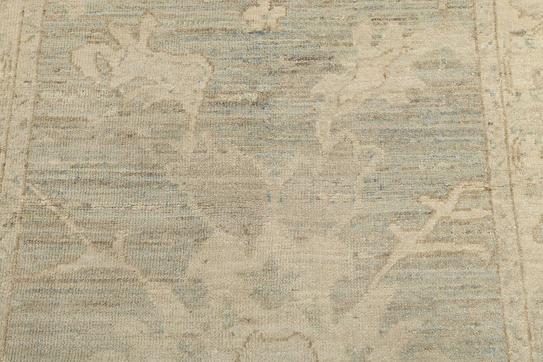 3.5 x 4.10 ft Hand Knotted Oushak Rug