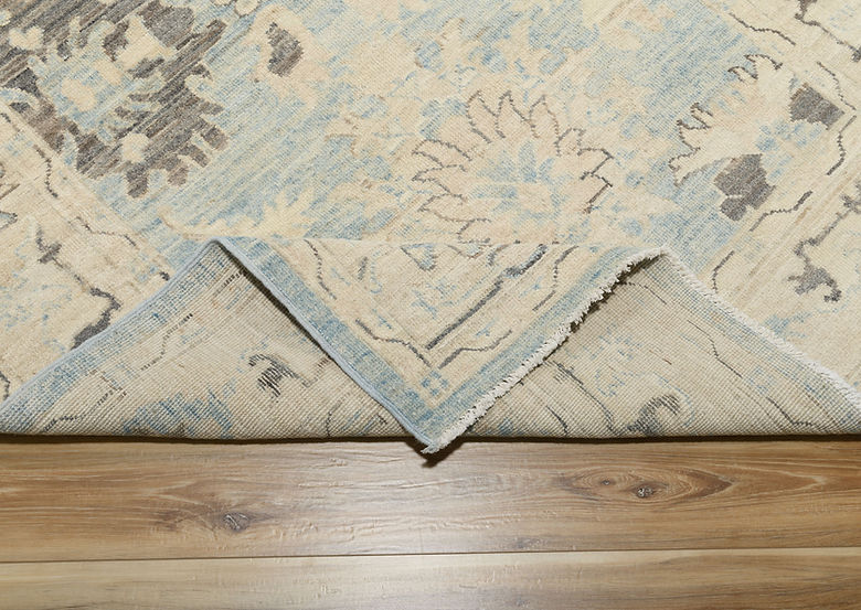 4.1 x 6.1 ft Hand Knotted Oushak Rug