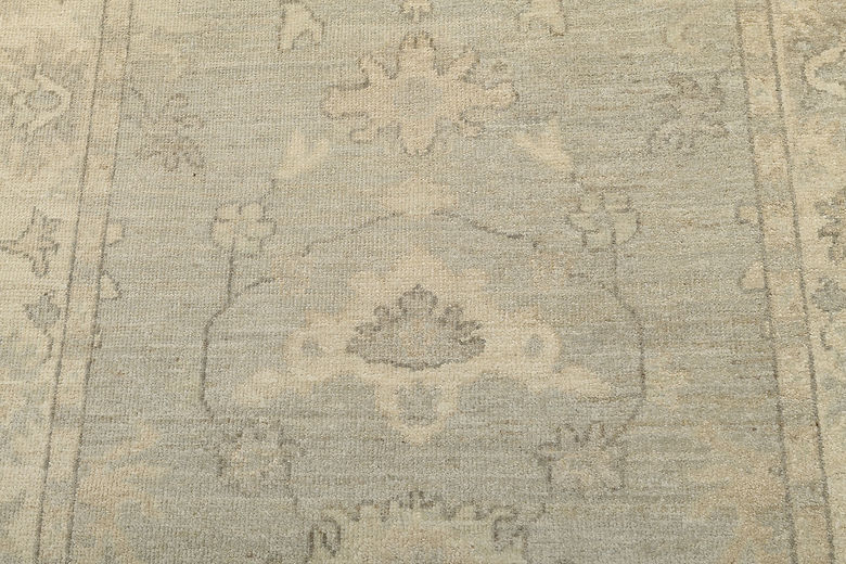 3.4 x 4.10 ft Hand Knotted Oushak Rug